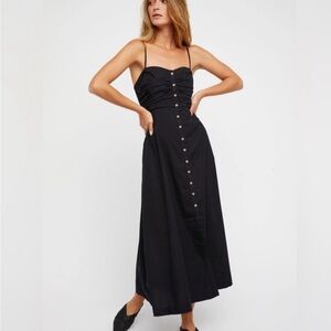 Black Strapless Free People Dress